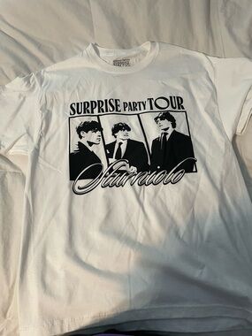SURPRISE Party Tour Sturniolo Triplets White Graphic T-Shirt